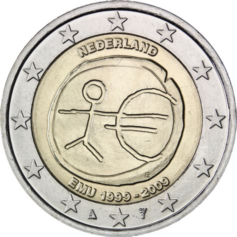 Netherlands 2 Euro 2009 10th Anniversary Of The Emu And The Birth Of