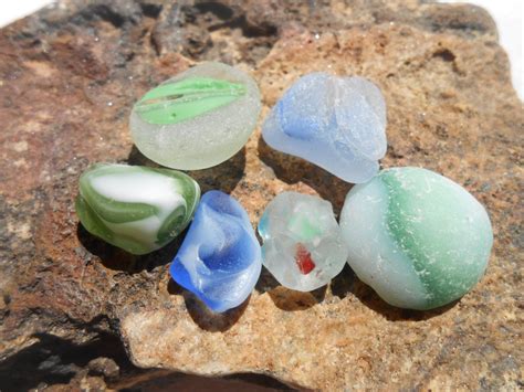 Sea Glass Marbles Pieces Multi Sea Glass Lot By Beniciaseaglass