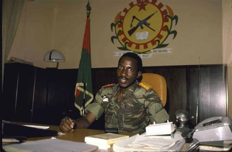 Captain Thomas Sankara Leader Of Burkina Faso Thomas Sankara