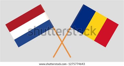 romania netherlands romanian netherlandish flags official stock vector royalty free 1275774643