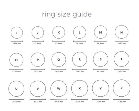 Pin By Maryna Muller On Jewelry Printable Ring Size Chart Ring Sizes