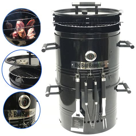 Big Bad Barrel Bbq Smoker Grill 5 In 1 Barrel Can Be Used As A Smoker
