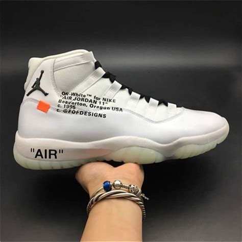 Off White X Air Jordan 11 Aj11 All White Customize Shoes Jordans Nike