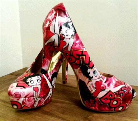 Betty Boop Customised Shoes Etsy