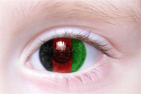 Humans Eye With National Flag Of Afghanistan Stock Photo Image Of