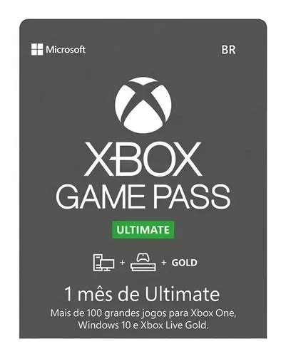 Microsoft Xbox Game Pass Ultimate 1 Mês Mercadolivre
