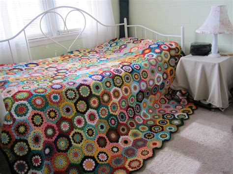 Crochet Granny Square Queen Size Blanket