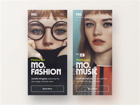 Two Magazine Covers With The Same Womans Face And Eyeglasses On Them
