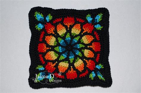 Jaime D Designs Stained Glass Afghan Wip Day 9