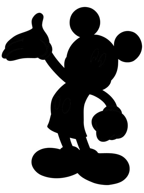 Mickey Mouse Silhouette Minnie Mouse Pluto Art Png Download 1344