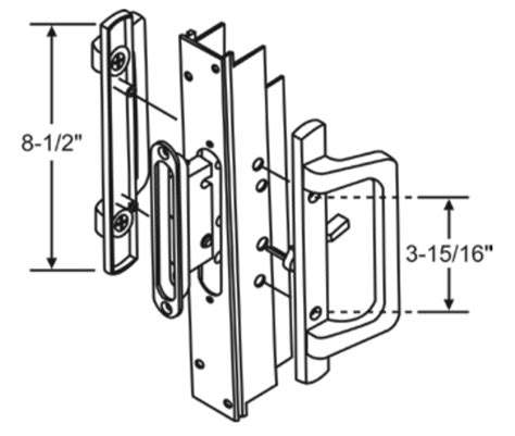 Pgt Industries Sliding Glass Door Handle And Lock Set Active Door