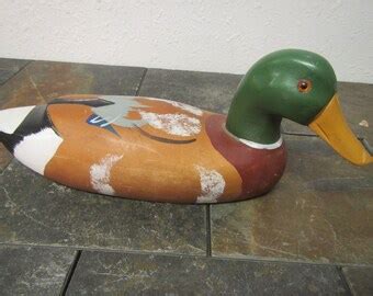Vintage Mallard Duck Decoy Made In Italy