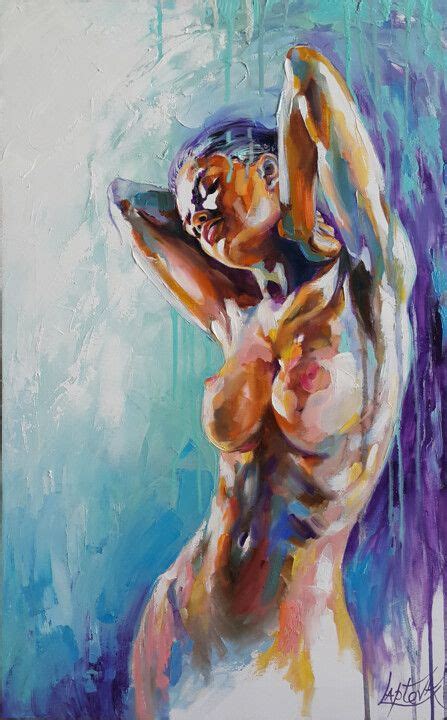 Message Of Love Painting Nude Woman Painting By Viktoria Lapteva