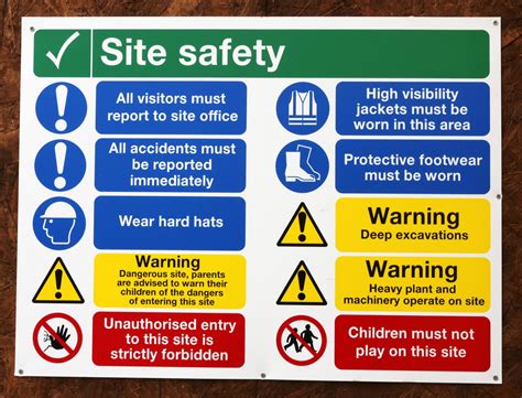 Safety Signages Construction Signage C74 Construction Site Safety Construction