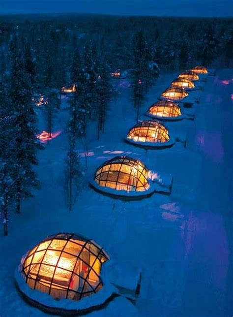 Glass Igloo In Finland To Sleep Under The Northern Lights Beautiful