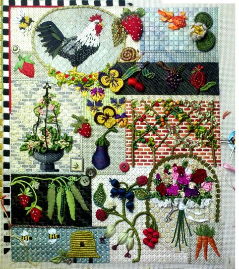 Kelly Clark Needlepoint Handbook: Kelly's New Sampler, Stumpwork