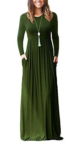 Miss Water Womens Solid Plain Long Sleeve Round Neck Long Tunic Maxi