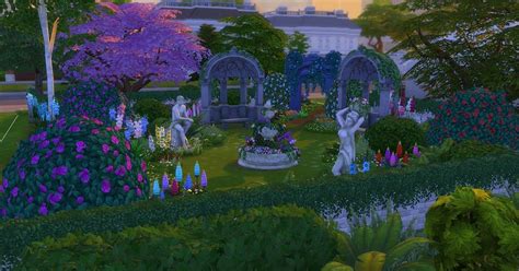 Parc Les Sims 4 Jardin Romantique Jardin Romantique Jardins Romantique