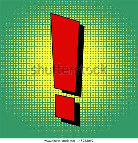 Exclamation Mark Pop Art Style Stock Vector Royalty Free