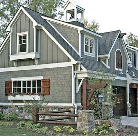 60 Rustic Farmhouse Exterior Decor Ideas 43 House Paint Exterior