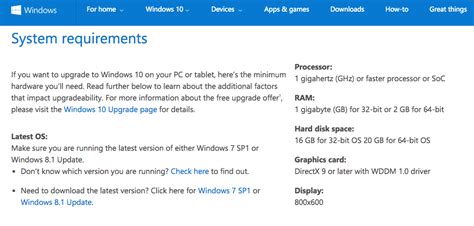 Thus, the minimum hardware requirements very much depends on where you plan to run windows 10. What is the memory requirement for Windows 10? - Super User