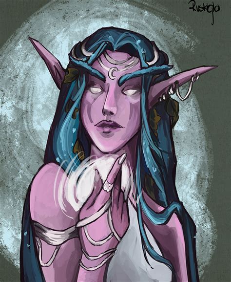 Tyrande Whisperwind Fanart By Ruskiglon On Deviantart Fan Art