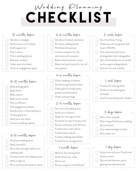 If You Are A Bride To Be Grab This Free Downloadable Weddin Wedding Planning Checklist