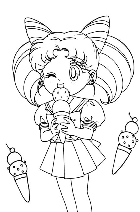 Chibi Girl Coloring Pages K5 Worksheets In 2020