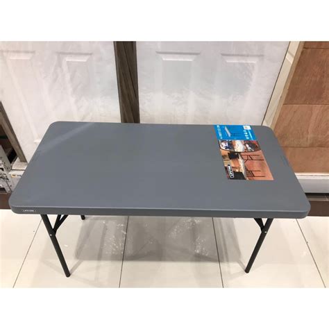 Lifetime 4 Foot Folding Table Gray Shopee Philippines