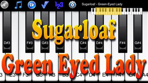 Sugarloaf Green Eyed Lady How To Play Piano Melody Youtube