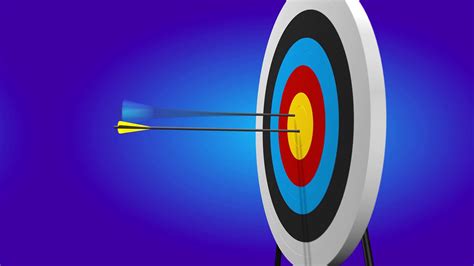 Free Video Background Loop Archery Arrows Hitting Bullseye Youtube