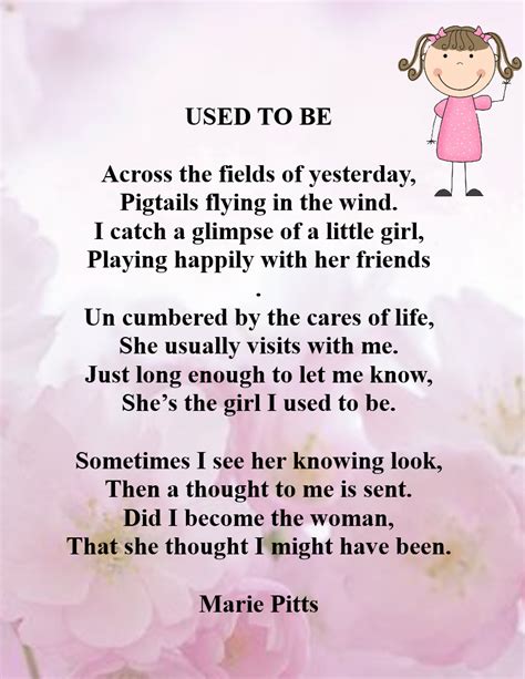 Pin By Marie Pitts On My Poems Let It Be Little Girls Poems