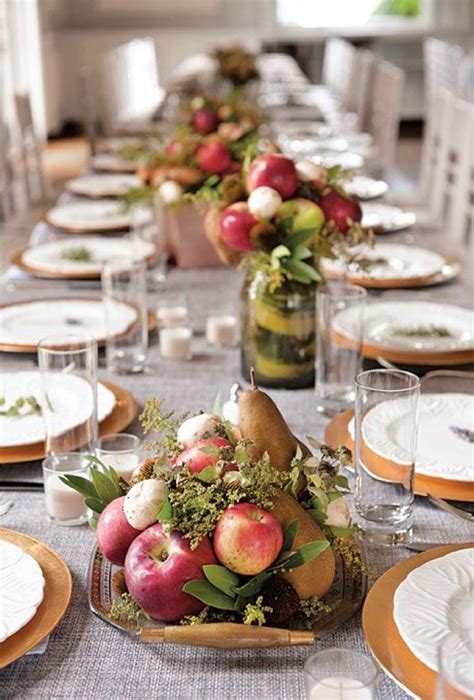 Vintage Bowl Wedding Centerpiece With Apples And Pears Fruit Wedding