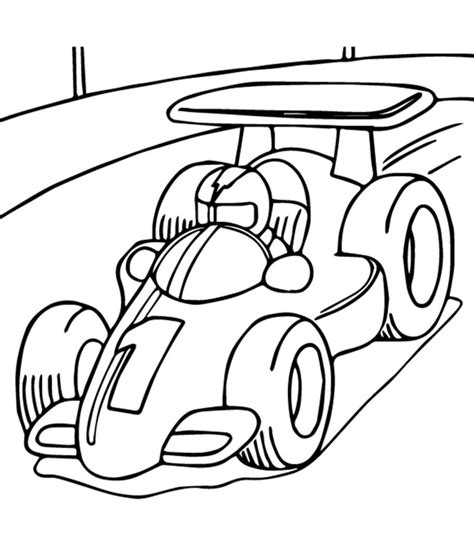 top  race car coloring pages
