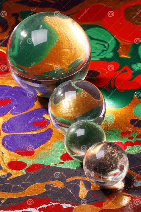 Glass Spheres Stock Photo Image Of Modern Paints Colors 4159080