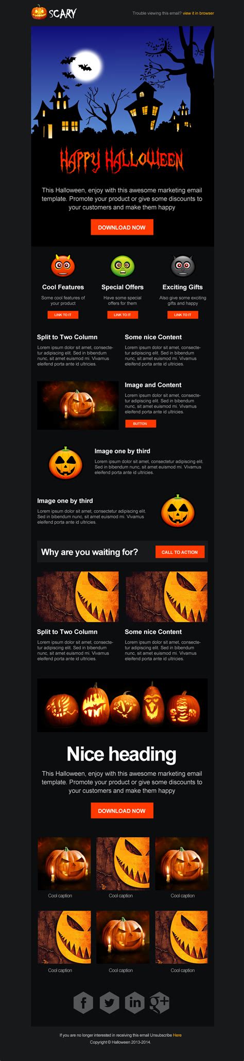 Scary Halloween Email Campaign Template By Surjithctly Themeforest