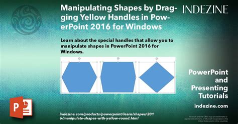 Manipulating Shapes By Dragging Yellow Handles In Powerpoint 2016 For