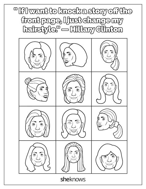 This Hillary Clinton Coloring Book From Sheknows Reminds Girls They Can