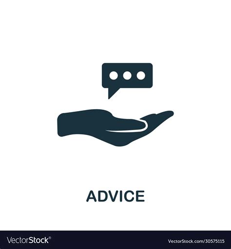 Advice Icon Simple Element From Consulting Vector Image