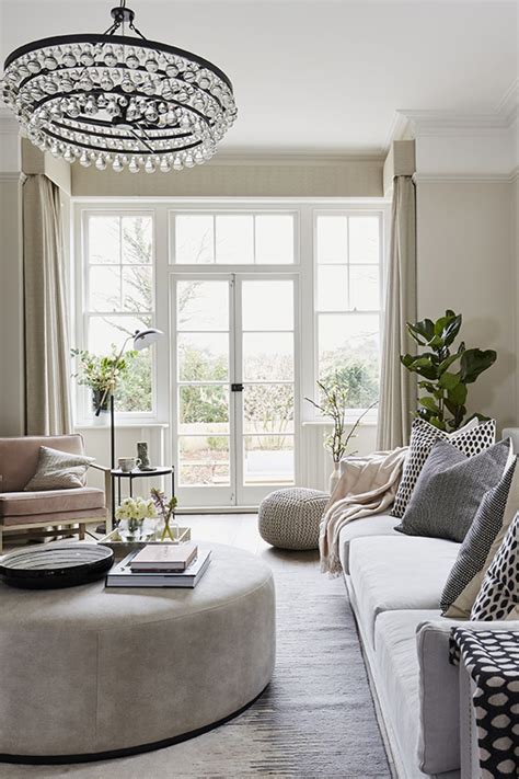 Cozy Neutral Living Room With Pops Of Color