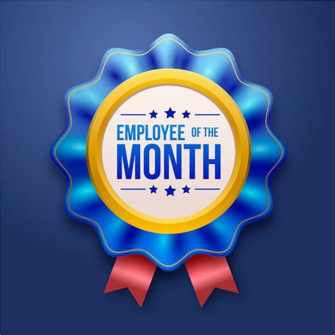 Employee Of The Month Concept Free Vector