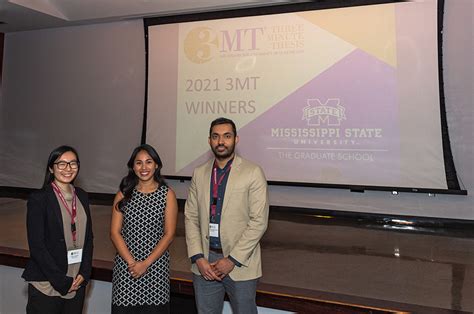 Msu Announces Three Minute Thesis Winners Mississippi State University