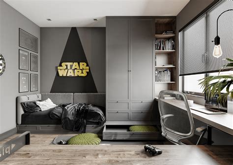 Star Wars Young Room Design On Behance Teenage Room Designs Boy