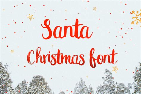 Santa Christmas Font Type Script Fonts Creative Market