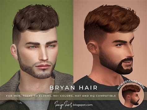 Sonyasimsccs Sonyasims Bryan Hair