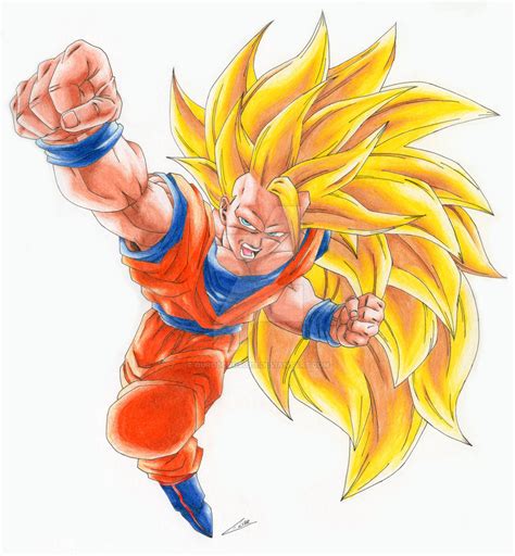 Goku Ss3 Color By Ouroboros0311 On Deviantart