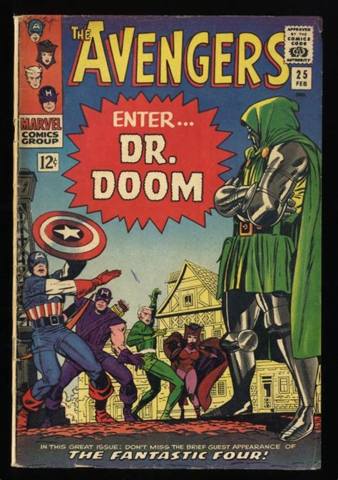 Avengers 25 Vg 35 Fantastic Four And Dr Doom Appearance Comic