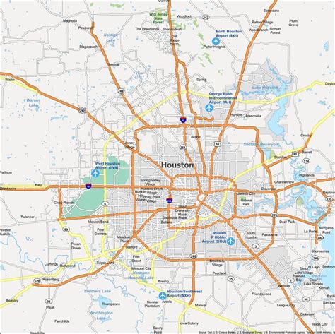 Mapa De Houston Texas