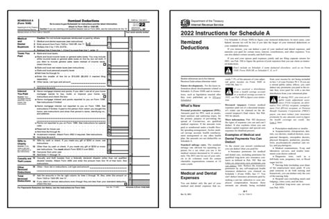 Schedule A Form 1040 2023 Printable Forms Free Online