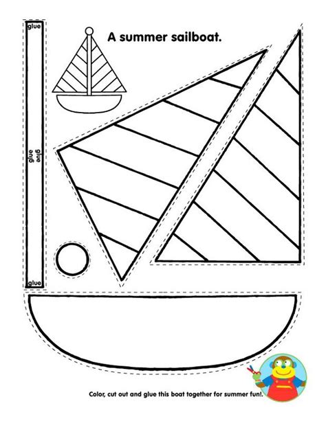 Boat Cut Out Template Craft Free Printable